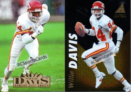222 Willie Davis - Kansas City Chiefs - 1994 Fleer Football – Isolated Cards
