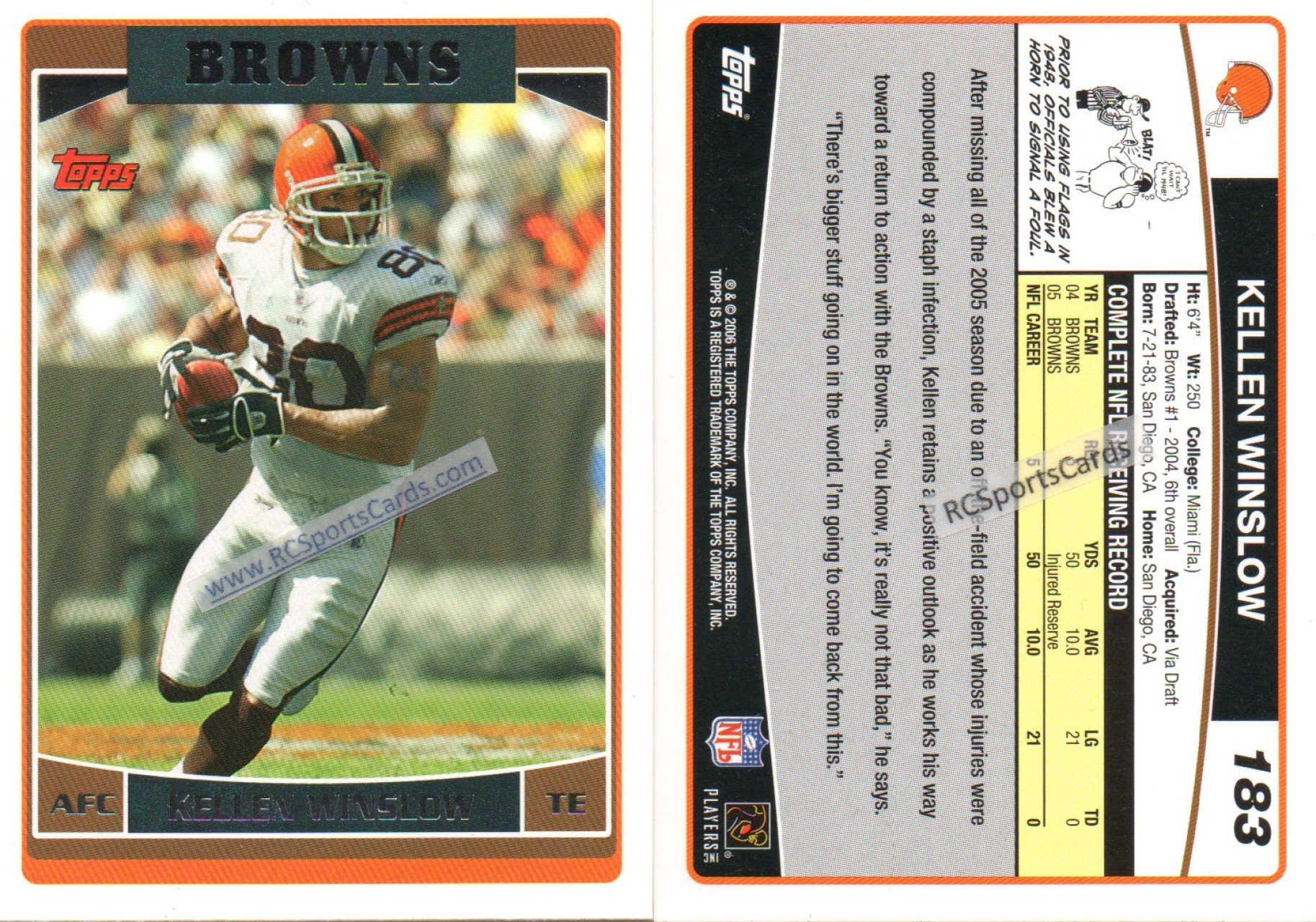 Autographed 2008 Topps Cleveland Browns: Brady Quinn Braylon 