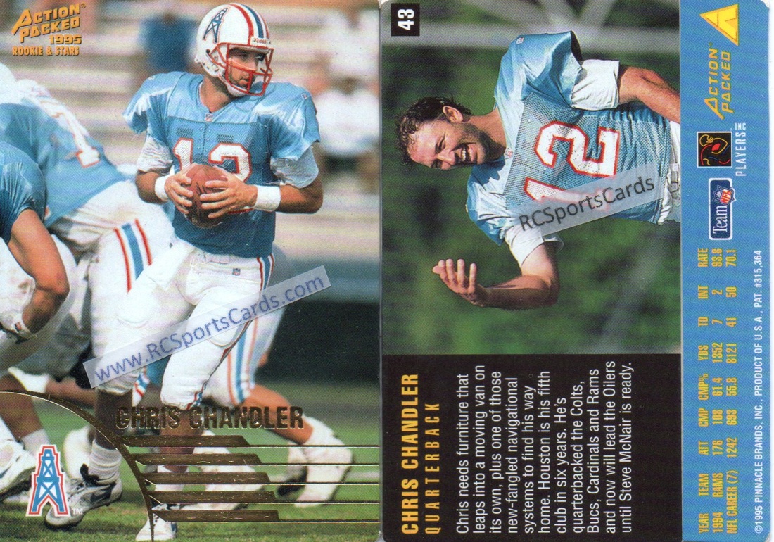 1996 Playoff Illusions XXXI #54 STEVE MCNAIR Die-Cut Houston Oilers  Football : Everything Else 