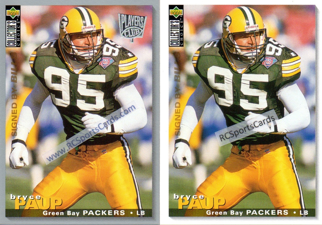 1995 - 1996 Green Bay Packers Football Cards offered by RCSportsCards. -  RCSportsCards