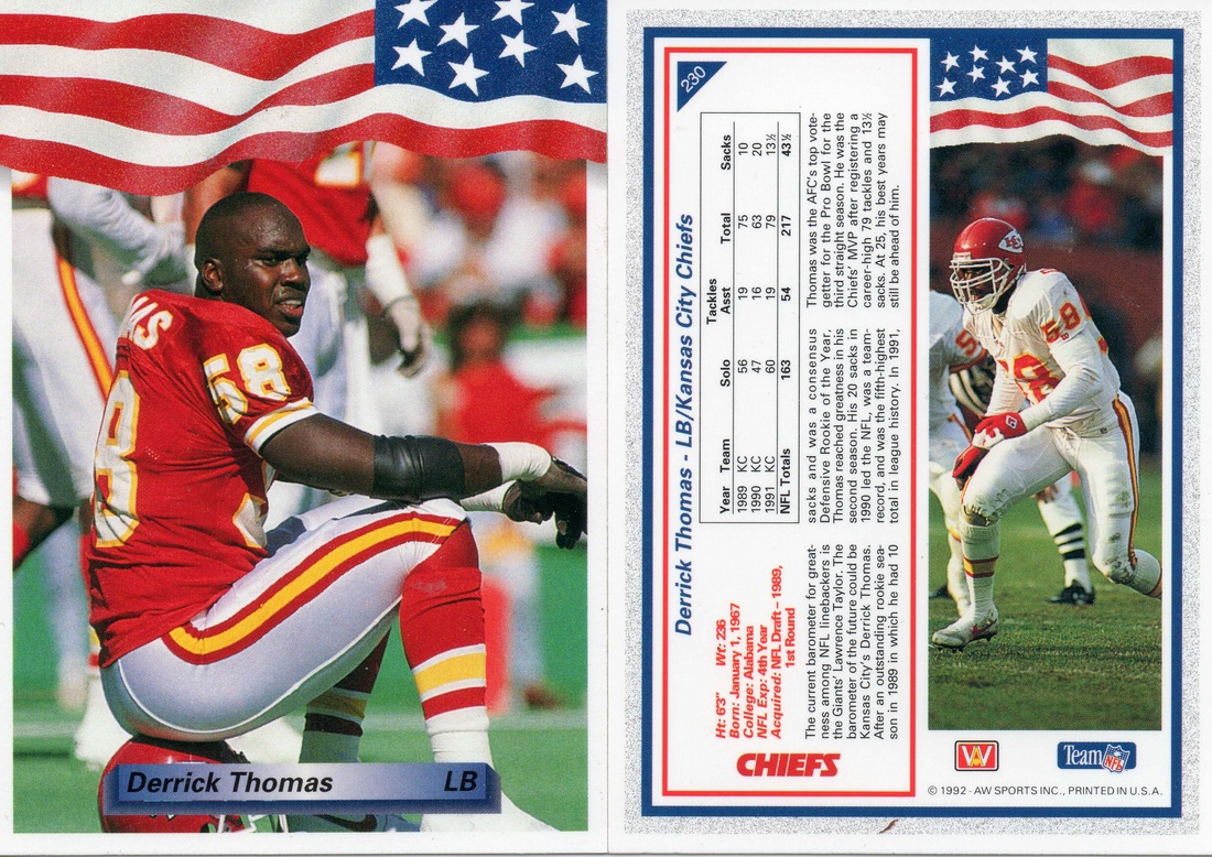 222 Willie Davis - Kansas City Chiefs - 1994 Fleer Football – Isolated Cards